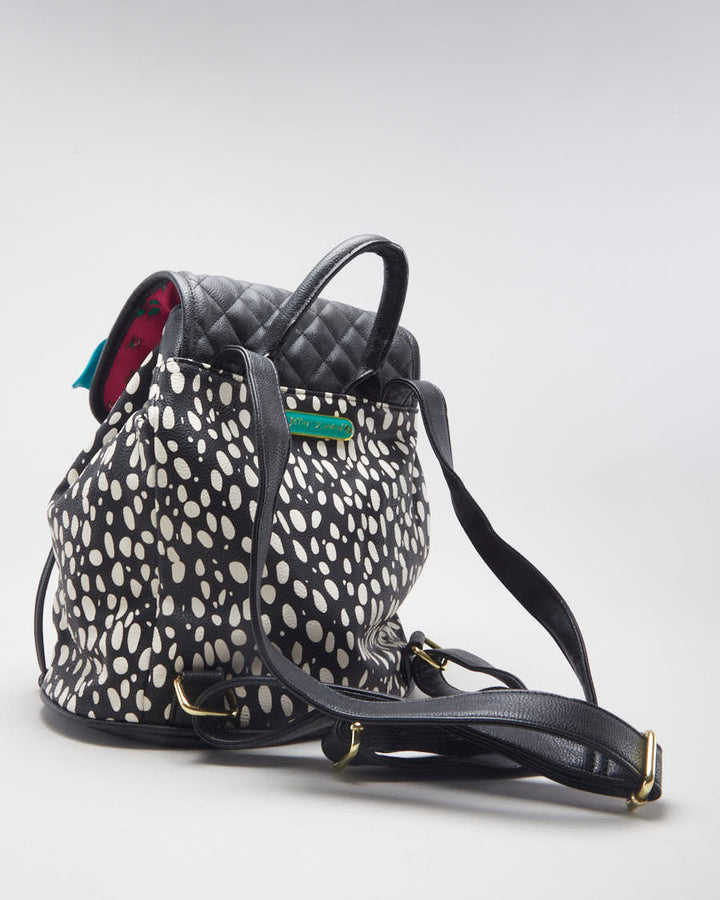 Betsey Johnson Leather Bow Backpack - O/S