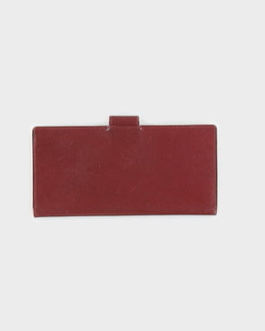 Vintage 80s Givenchy Red Leather Wallet - O/S