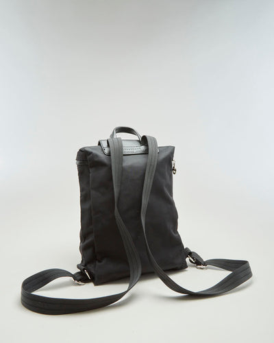 Longchamp Black Nylon Backpack - O/S