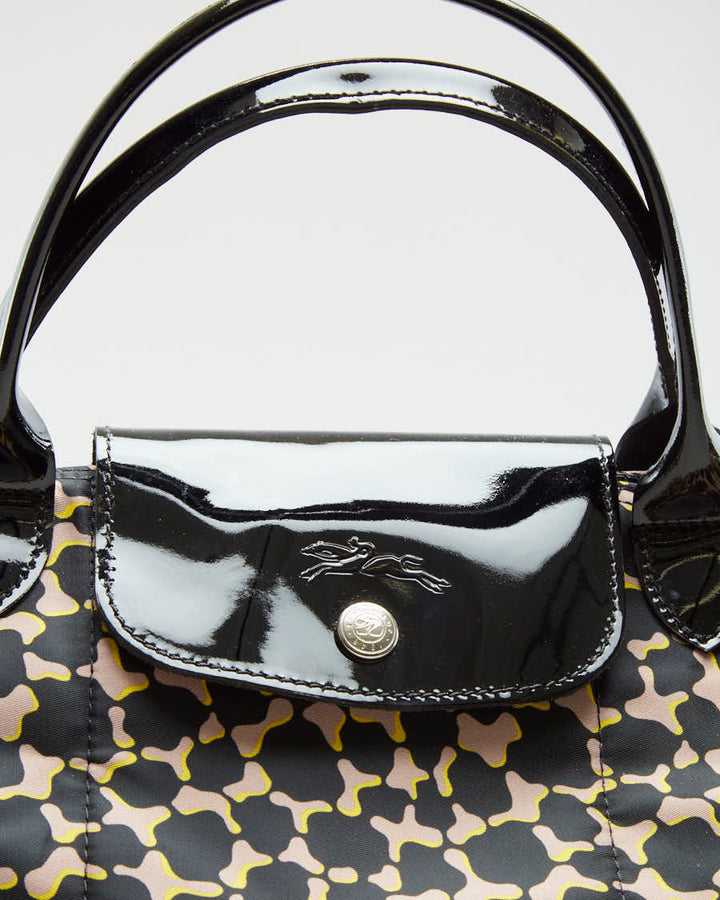 Longchamp Printed Nylon Handbag - O/S