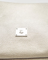 Ralph Lauren Gun Metal Gold Vegan Leather Tote Bag - O/S