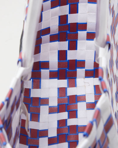 Marni Red & Blue Woven Basket Bag - O/S