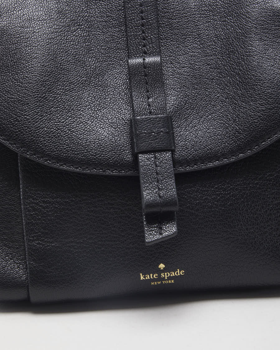 Kate Spade Black Leather Crossbody Bag - O/S