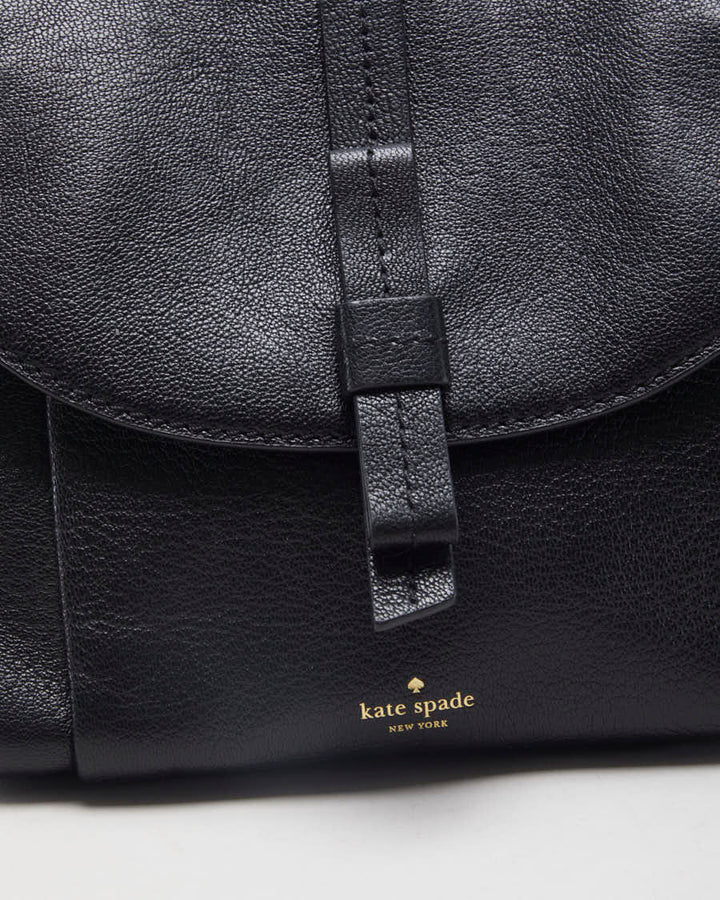 Kate Spade Black Leather Crossbody Bag - O/S