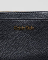 Calvin Klein Black Leather Crossbody Bag - O/S