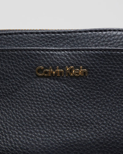 Calvin Klein Black Leather Crossbody Bag - O/S