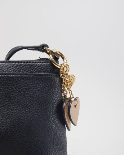 Calvin Klein Black Leather Crossbody Bag - O/S