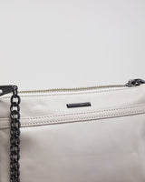 Rebecca Minkoff Greige Leather Handbag - O/S