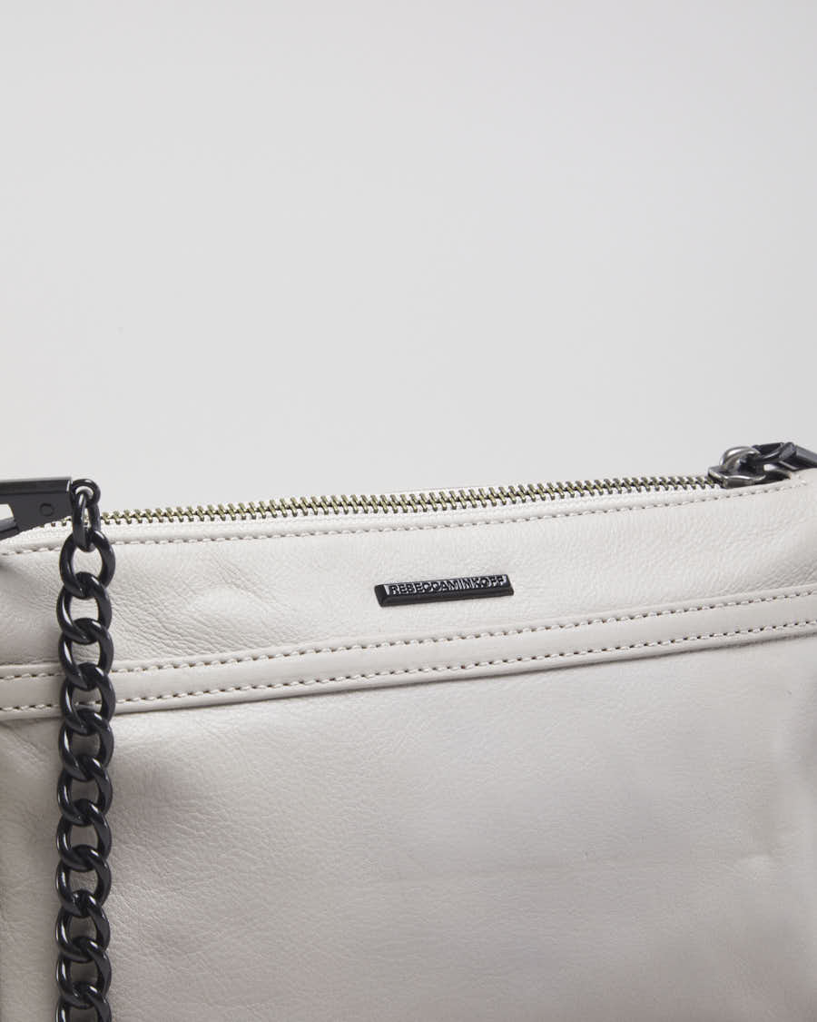 Rebecca Minkoff Greige Leather Handbag - O/S