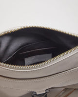 Rebecca Minkoff Greige Leather Handbag - O/S