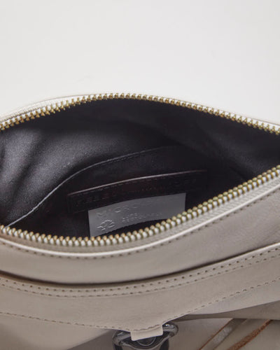 Rebecca Minkoff Greige Leather Handbag - O/S