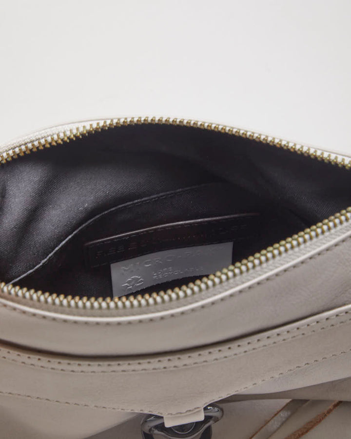 Rebecca Minkoff Greige Leather Handbag - O/S