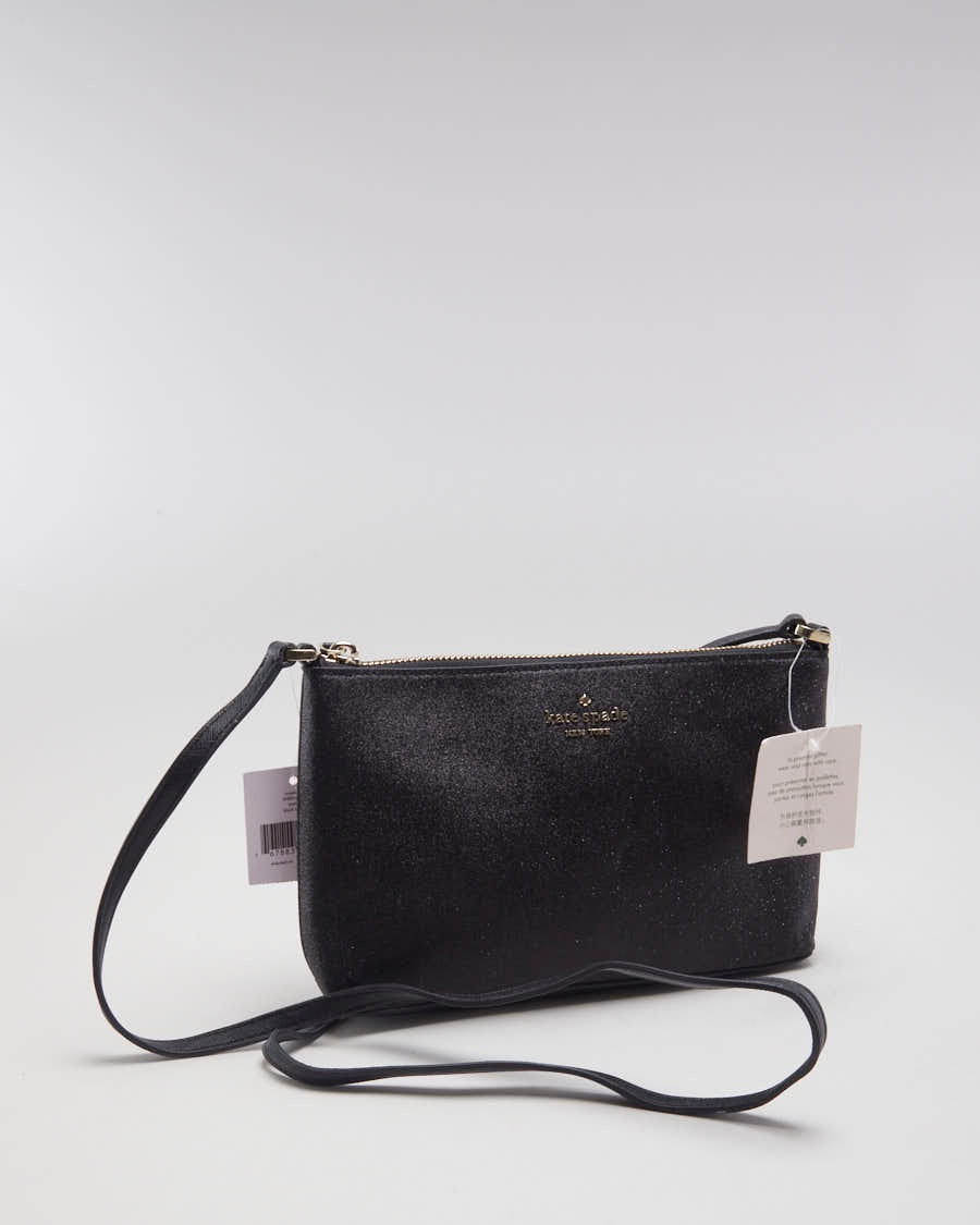 Kate Spade Black Glittery Crossbody Bag - O/S