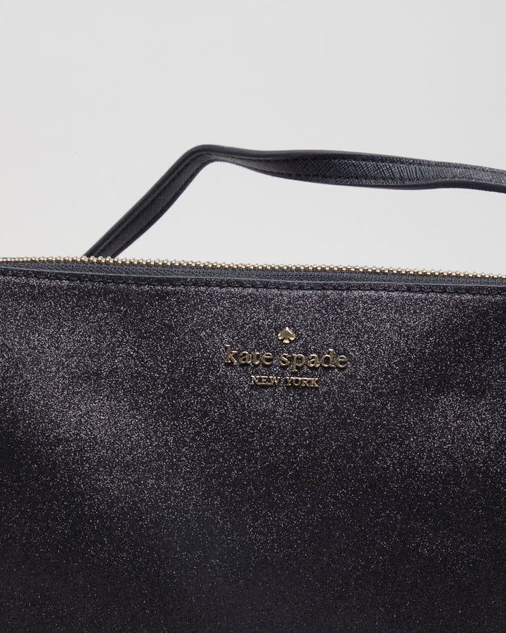 Kate Spade Black Glittery Crossbody Bag - O/S