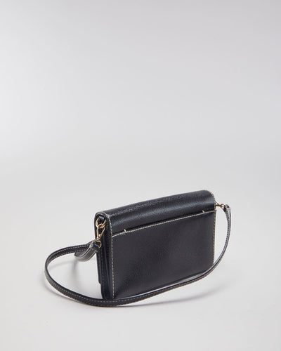 Kate Spade Black Leather Small Crossbody Bag - O/S