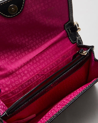 Kate Spade Black Leather Small Crossbody Bag - O/S