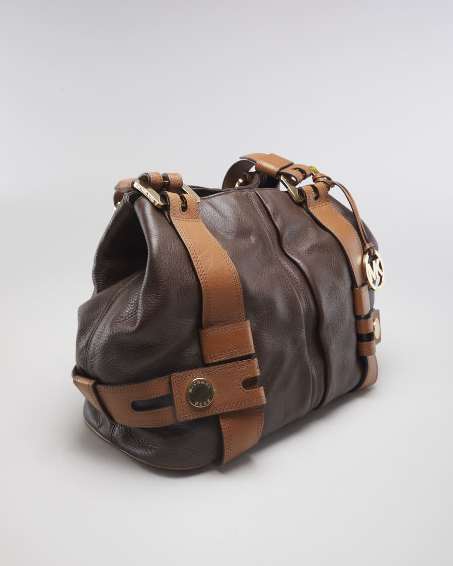 Michael Kors Chocolate Brown Leather Handbag - O/S