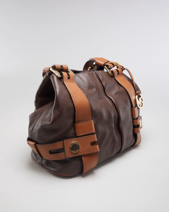 Michael Kors Chocolate Brown Leather Handbag - O/S
