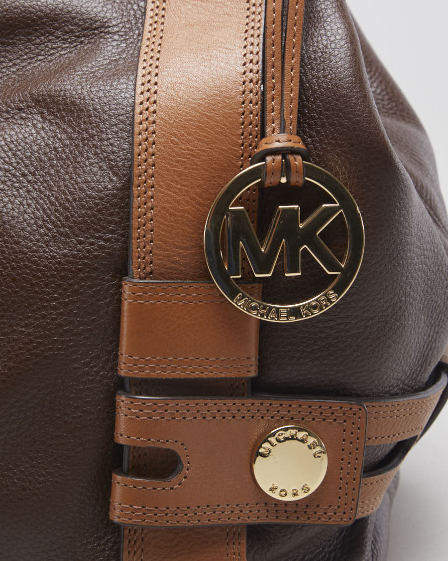 Michael Kors Chocolate Brown Leather Handbag - O/S