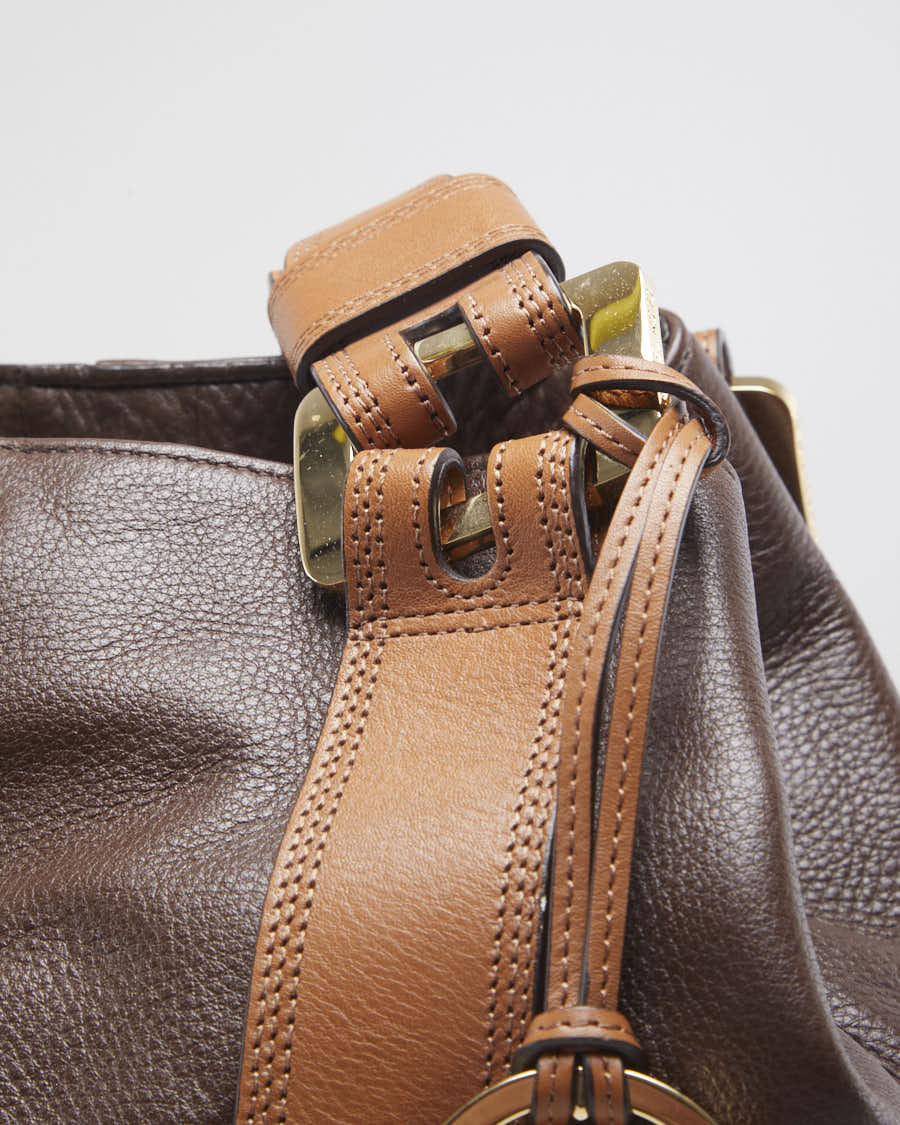 Michael Kors Chocolate Brown Leather Handbag - O/S