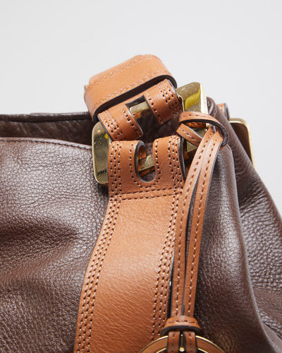 Michael Kors Chocolate Brown Leather Handbag - O/S