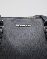 Michael Kors Black &amp; Grey Monogram Print Handbag - O/S