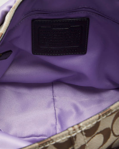 Y2K 00s Coach Monogram Leather Handbag - O/S