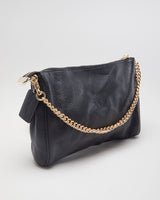 Coach Black Black Pebbled Leather Handbag - O/S