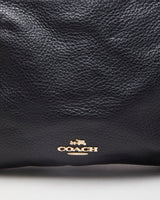Coach Black Black Pebbled Leather Handbag - O/S