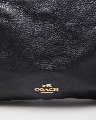 Coach Black Black Pebbled Leather Handbag - O/S