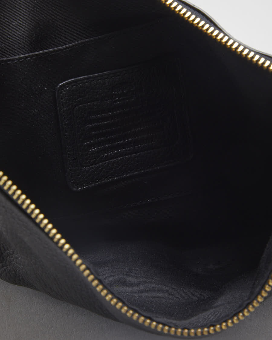 Coach Black Black Pebbled Leather Handbag - O/S