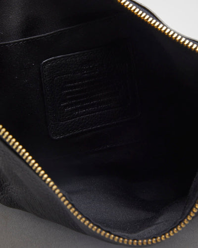 Coach Black Black Pebbled Leather Handbag - O/S