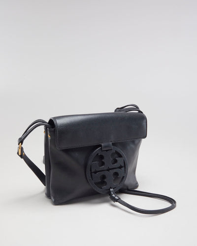 Tory Burch Black Leather Crossbody Bag - O/S