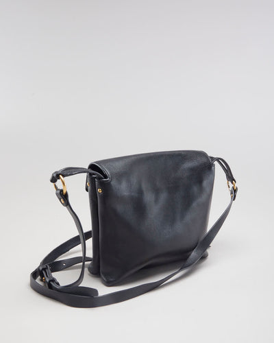 Tory Burch Black Leather Crossbody Bag - O/S