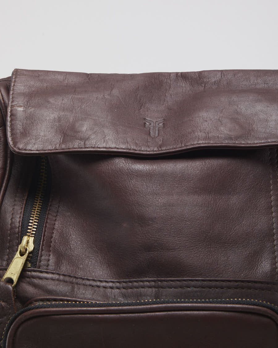 Frye Brown Leather Backpack - O/S