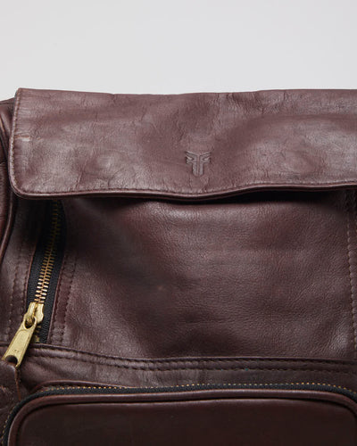 Frye Brown Leather Backpack - O/S
