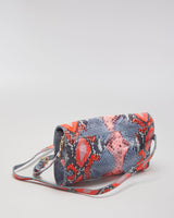 Tory Burch Neon Snakeskin Patterned Shoulder Bag - O/S