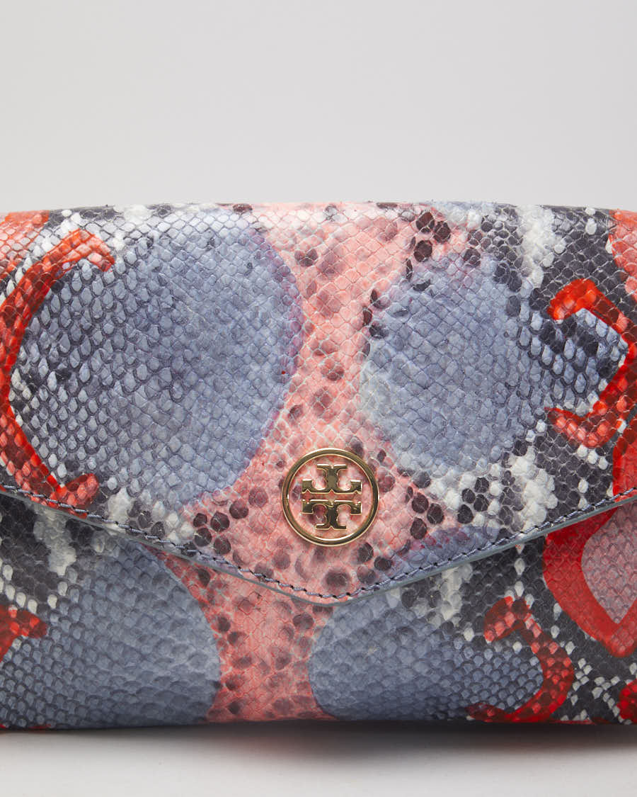 Tory Burch Neon Snakeskin Patterned Shoulder Bag - O/S