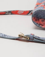 Tory Burch Neon Snakeskin Patterned Shoulder Bag - O/S