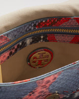 Tory Burch Neon Snakeskin Patterned Shoulder Bag - O/S