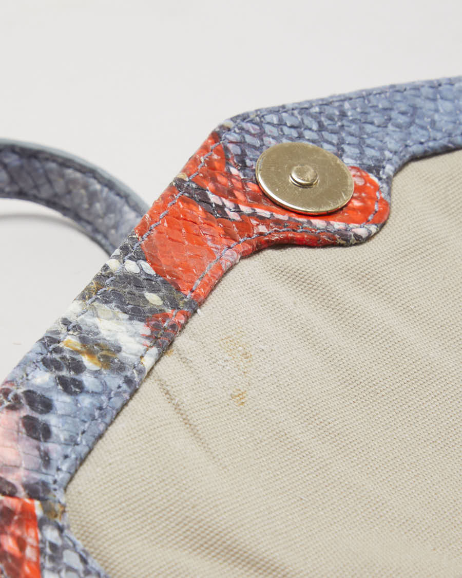 Tory Burch Neon Snakeskin Patterned Shoulder Bag - O/S