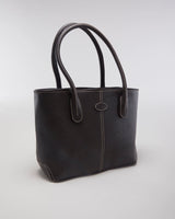 Y2K 00s Tod's Leather Tote Shoulder Bag - O/S