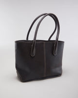 Y2K 00s Tod's Leather Tote Shoulder Bag - O/S