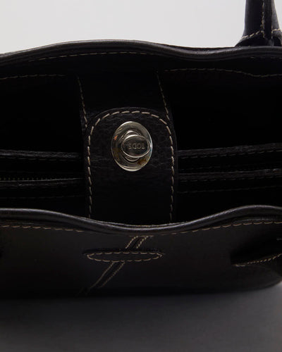 Y2K 00s Tod's Leather Tote Shoulder Bag - O/S