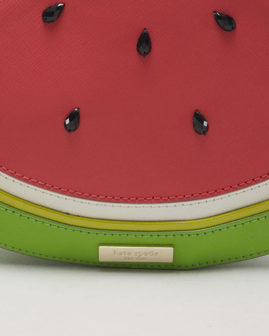 Kate Spade Make a Splash Watermelon Leather Clutch Bag - O/S
