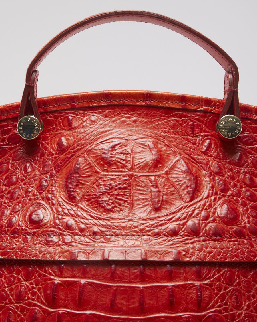 Vintage Furla Orange Leather Bag