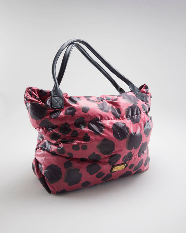 Pink Leopard Puffer Moschino Bag
