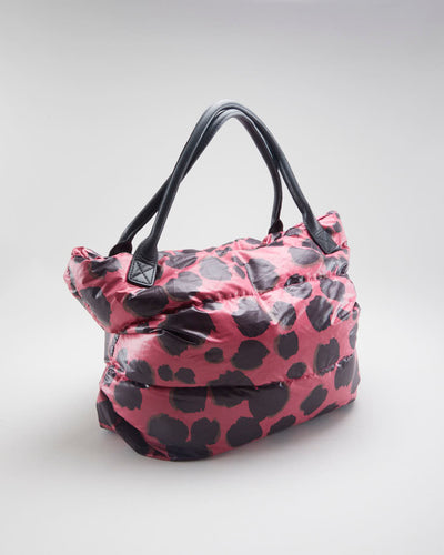 Pink Leopard Puffer Moschino Bag