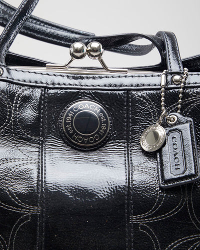 Coach Black Leather Doctors Bag