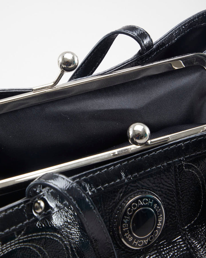 Coach Black Leather Doctors Bag